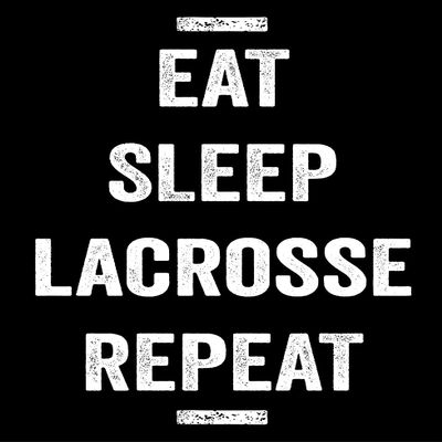 Damdekoli Eat Sleep Lacrosse Poster (Poster - 36 x 60 Inches)