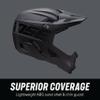 Mongoose Title Full Face Helmet, Medium, Durable ABS Shell, Chin Guard, Full Coverage Padding, Vents for Airflow, Pivoting Visor, Goggle Strap Channel, BMX and Mountain Bike Helmet for Adult or Teen view 3