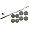 Ader Hollow E-Z Curl 1" Bar w/ 4 pcs of 2.5lb + 5lb Gray 1" Regular Plates view 1