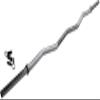 Ader Hollow E-Z Curl 1" Bar w/ 4 pcs of 2.5lb + 5lb Gray 1" Regular Plates view 2