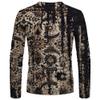 ITISME Mens Casual Fashion Round Neck Long Sleeve Tshirts Retro 3D Printed T Shirts Funny Graphic Hip Hop Tees Shirt Lightweight Affordable Streetwear Autumn Winter Undershirt Tops view 4
