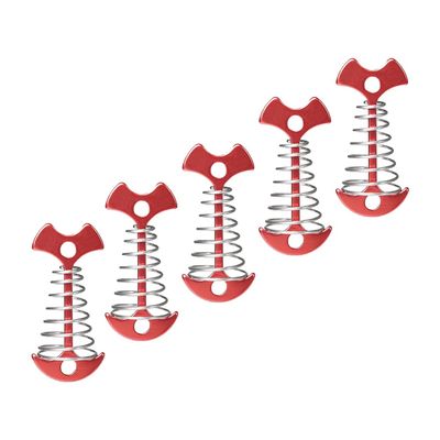 5pcs Ground Pile Rope Buckles Fishbone Fixing Buckles Tent Rope for Camping Car Tent