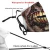 LALLRI Zombie Scary Skull Face Mask Washable Balaclava Bandanas Repeatable for adult view 4