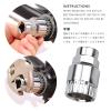 Bike&Mountain Bicycle Repair Tool Kits 5 Pcs,Small and Portable, Durable,Icycle 3 in 1 Chain/Freewheel/Bottom Bracket/Crank Remover,Bike Chain Breaker,Best Companion for Outdoor Riding,Set view 3