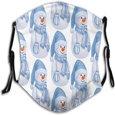 LALLRI Christmas Snowman Face Mask Reusable Washable Scarf Fashion Balaclava for adult