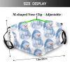 LALLRI Christmas Snowman Face Mask Reusable Washable Scarf Fashion Balaclava for adult view 3