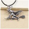 2Pcs Ancient Silver Color Pendant Witch Necklace view 2