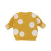 Children Baby Sweaters Dot Boys Sweaters Winter Girls Sweaters Knit Kids Pullover Casual Boys Clothing Yellow dot 2T view 1