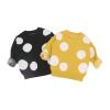 Children Baby Sweaters Dot Boys Sweaters Winter Girls Sweaters Knit Kids Pullover Casual Boys Clothing Yellow dot 2T view 2