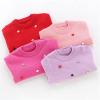 Big Girl Sweaters Winter Girl Sweaters Toddler Knitting Pullovers Top Korean Style Cardigans Warm Kids Rose Pink 4T view 3
