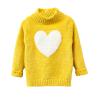 Sweater Girl Winter Long Sleeve Warm Spring Knitted Baby Girls Sweater Girls Pullover Top Heart Sweater Yellow 3T view 1