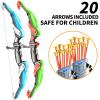 2 Pack Set Bow and Arrow Archery Toy for Kids, LED Light Up with 20 Suction Cup Arrows Target & Quiver, Outdoor Toys Kids Boys Girls Ages 3-12 Years Old view 3