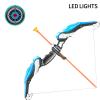 2 Pack Set Bow and Arrow Archery Toy for Kids, LED Light Up with 20 Suction Cup Arrows Target & Quiver, Outdoor Toys Kids Boys Girls Ages 3-12 Years Old view 4