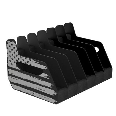 BSTTEK 6X Standard Pistol Rack, Revolver Holder for Gun Safe Cabinet Storage, Handgun Stand Organizer Accessories with Moisture&Scratch Resistance Function