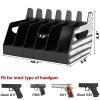 BSTTEK 6X Standard Pistol Rack, Revolver Holder for Gun Safe Cabinet Storage, Handgun Stand Organizer Accessories with Moisture&Scratch Resistance Function view 4