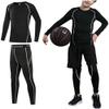 Echinodon Boys Base Layer Set Kids Sport Quick Dry Compression Underwear Tights Leggings Thermal Set Grey 26 view 4