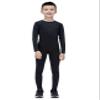 Echinodon Boys Sports Base Layer Set Kids Compression Long Sleeve Gym Tops Leggings Quick Dry Football Underwear Black 28 view 2