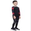 Echinodon Boys Girls Compression Set Kids Sports Base Layer Tights Athletic Underwear Top Leggings Set Red 30 view 4