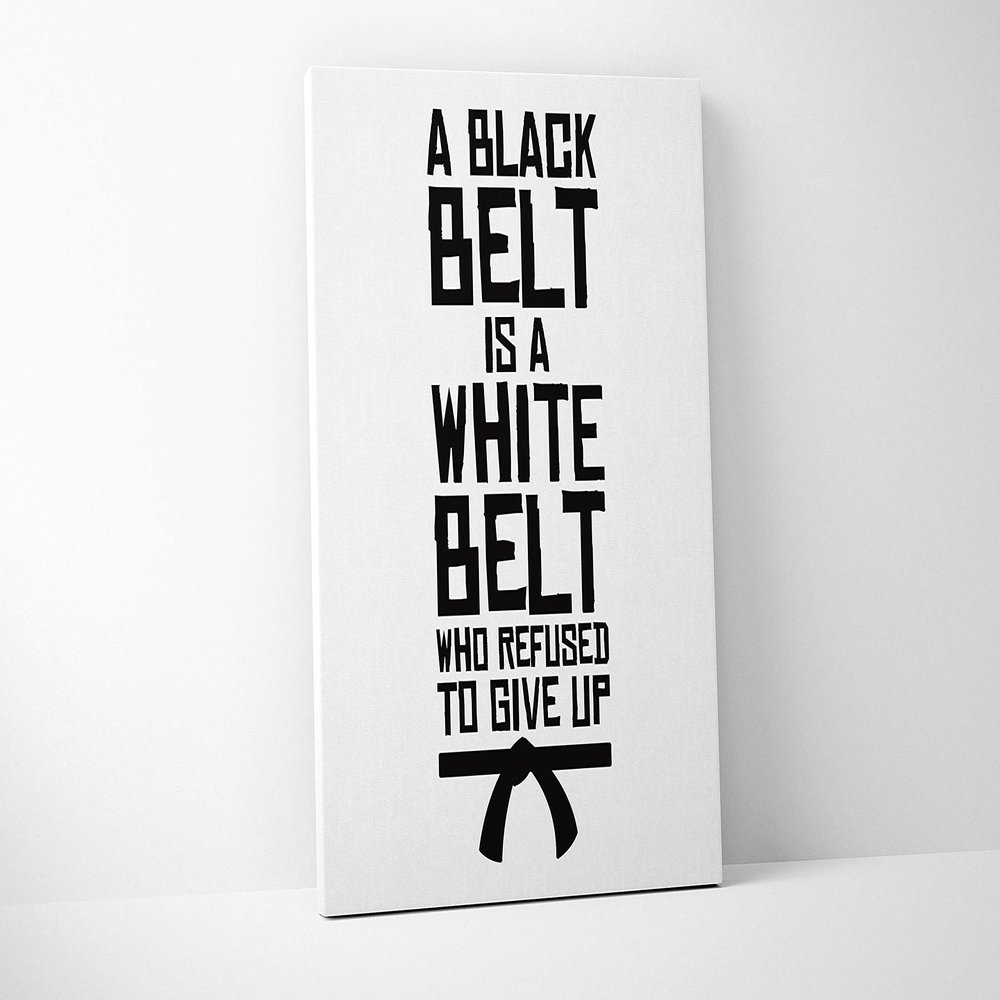 Damdekoli Black Belt Poster - V2 (24 x 36 Inches - Canvas)