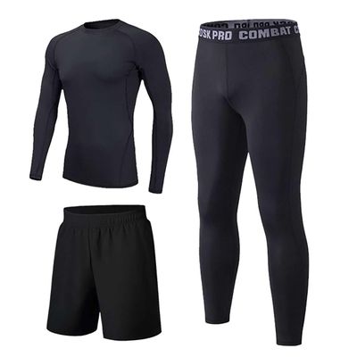Echinodon Kids Thermal Base Layer Set Boys Girls Quick Dry Compression Top and Leggings Underwear Athletic Tights Set Black 24