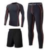 Echinodon Kids Thermal Base Layer Set Boys Girls Quick Dry Compression Top and Leggings Underwear Athletic Tights Set Orange M view 1