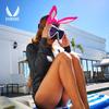 BRLUCKY Scuba Diving Headband Rabbit Bunny 2mm Neoprene Wetsuit Hood for Women Youth Scuba Head Cover Dive Cap Surfing Thermal Hair Band for Kayaking Snorkeling Swimming Sailing Canoeing Water Sports view 3