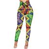 African Print Trousers Fashion Women Ankara High Waist Long Pants with Bowtie Dashiki Clothing Attire 698 XXS view 1