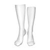 GULTMEE Fabric Fashion Compression Socks,Modern Geometric Bohemian Paisley Details In Square Shaped Performance Polyester Cushioned Athletic Crew Socks for Running,Athletic,Blue Green- 19.8 inch view 2