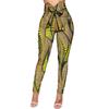 African Print Trousers Fashion Women Ankara High Waist Long Pants with Bowtie Dashiki Clothing Attire 641 XXS view 1