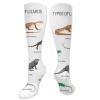 Reptiles Funny Compression Socks Women and Men,Lizard Family Design Primitive Reptiles Camouflage Exotic Creatures Home Design,Best for Circulation,Running,Athletic,Nurse,TravelMulti- 19.8 inch view 1