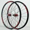 Bikes Bike Rims 26/27.5/29 Inch Quick Release Wheelset Bicycle Front & Rear Wheel Disc Brake Cycling Wheels Sealed Bearing Hub 24 Hole 7-11 Speed Cassette (Size : B-Red_27.5inch) view 1