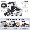 Nattork Adjustable Inline Skates for Kids,Boys Girls Roller Skates with Light up Wheels view 4