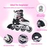 Nattork Adjustable Inline Skates for Kids with Full Light Up Wheels,Outdoor & Indoor Illuminating Roller Skates for Boys and Girls view 4
