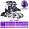 Nattork Adjustable Inline Skates for Kids,Boys Girls Roller Skates with Light up Wheels view 2
