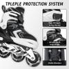 Nattork Adjustable Inline Skates for Kids,Boys Girls Roller Skates with Light up Wheels view 3
