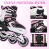 Nattork Adjustable Inline Skates for Kids with Full Light Up Wheels,Outdoor & Indoor Illuminating Roller Skates for Boys and Girls view 3