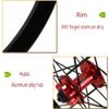 Bicycle Wheelset 26 Inch Double Wall Alloy Rim Disc Brake Bikes Wheel Quick Release American Valve 7/8/9/10 Speed Cassette (Size : A-White_26inch) view 3