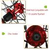 Bicycle Wheelset 26 Inch Double Wall Alloy Rim Disc Brake Bikes Wheel Quick Release American Valve 7/8/9/10 Speed Cassette (Size : A-White_26inch) view 4