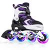 Nattork Adjustable Inline Skates for Kids,Boys Girls Roller Skates with Light up Wheels view 1
