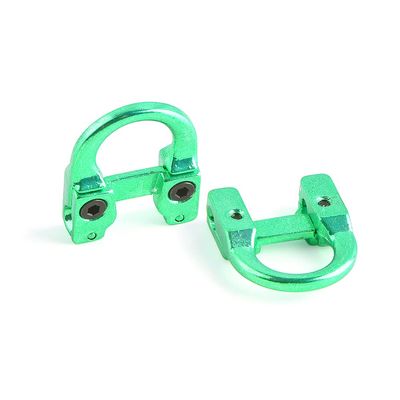 ZSHJGJR 2pcs Archery Compound Bow D Loop Metal D Ring Hunting Shooting Target Accessories Release with Screwdriver Hunting Accessories Assist Applicable to Any Spreader (Green)