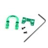 ZSHJGJR 2pcs Archery Compound Bow D Loop Metal D Ring Hunting Shooting Target Accessories Release with Screwdriver Hunting Accessories Assist Applicable to Any Spreader (Green) view 2