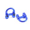 ZSHJGJR 2pcs Archery Compound Bow D Loop Metal D Ring Hunting Shooting Target Accessories Release with Screwdriver Hunting Accessories Assist Applicable to Any Spreader (Blue)
