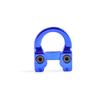 ZSHJGJR 2pcs Archery Compound Bow D Loop Metal D Ring Hunting Shooting Target Accessories Release with Screwdriver Hunting Accessories Assist Applicable to Any Spreader (Blue) view 2