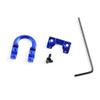 ZSHJGJR 2pcs Archery Compound Bow D Loop Metal D Ring Hunting Shooting Target Accessories Release with Screwdriver Hunting Accessories Assist Applicable to Any Spreader (Blue) view 4