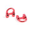 ZSHJGJR 2pcs Archery Compound Bow D Loop Metal D Ring Hunting Shooting Target Accessories Release with Screwdriver Hunting Accessories Assist Applicable to Any Spreader (Red)