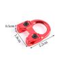 ZSHJGJR 2pcs Archery Compound Bow D Loop Metal D Ring Hunting Shooting Target Accessories Release with Screwdriver Hunting Accessories Assist Applicable to Any Spreader (Red) view 3
