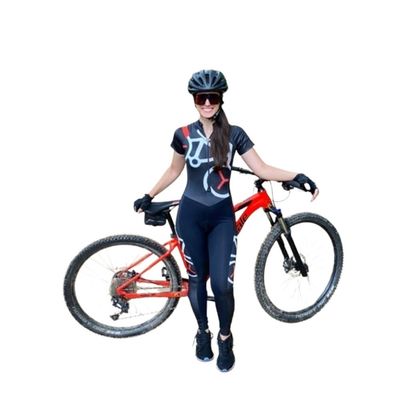 Triathlon Women's Long Sleeve Cycling Clothing Set Mountain Bike Clothing Cycling Wear Jumpsuit Long Pants CYTSH (Color : 10, Size : X-Small)