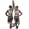CYTSH Triathlon Women's Long Sleeve Cycling Clothing Set Mountain Bike Clothing Cycling Wear Jumpsuit Long Pants (Color : 2, Size : 4XL) view 2