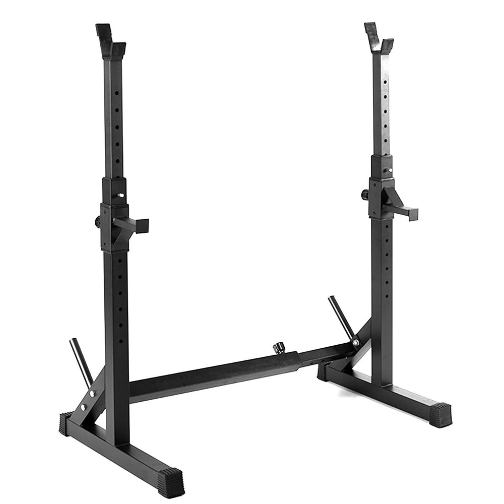 Adjustable Squat Barbell Rack, Portable Steel Bench Press, Sports Fitness Strength Training Equipment, Load 400 Kg