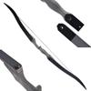 ZSHJGJR Archery 60" Black Hunter Takdown Recurve Bow 30-65 Lbs Right/Left Handed Wood Bow Riser American Hunting Longbow for Archery Hunting (30lbs, Black Bow Set Right Handed) view 4